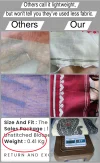 Authentic Handloom Pure Cotton White Tant Saree - Black & Red Buti - Image 8