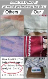 Handloom Pure Cotton Slate Gray Jamdani Saree - Golden, White & Blue Buti - Image 8