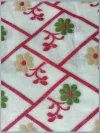 Handloom Pure Cotton White Jamdani Saree - Green, Red & Light Golden Buti - Image 5