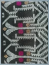 Handloom Pure Mercerised Cotton Black Tant Saree - White, Light Golden & Magenta Buti - Image 7