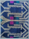 Handloom Pure Mercerised Cotton Deep Blue Tant Saree - Turquoise, Magenta, Light Golden Buti - Image 7