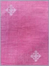 Khadi Cotton Salmon Pink Saree - White Buti - Image 4