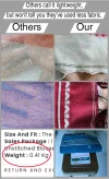 Khadi Cotton Sapphire Blue Saree - White Buti - Image 8