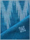 Khadi Cotton Sapphire Blue Saree - White Buti - Image 4