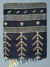 Handloom Glossy Pure Cotton Black Tant Saree - Golden Buti - Image 7