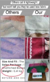 Handloom Lata Design Pure Cotton Forest Green Saree - Magenta & Orange Buti - Image 9