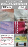 Handloom Pure Cotton Lemon Yellow Jamdani Saree - Turquoise, White & Coffee Buti - Image 8
