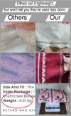 Handloom Pure Cotton Pink Dhakai Jamdani Saree - Turquoise, Black & Light Coffee Buti - Image 8