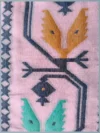 Handloom Pure Cotton Pink Dhakai Jamdani Saree - Turquoise, Black & Light Coffee Buti - Image 5