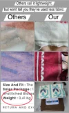 Handloom Pure Cotton White Dhakai Jamdani Saree - Turquoise, Golden & Deep Blue Buti - Image 8