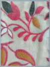 Pure Cotton Light Peach Modern Jamdani Saree - Red, White, Black & Light Coffee Buti - Image 4