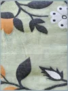 Pure Cotton Pista Modern Jamdani Saree - Golden, White & Coffee Buti - Image 4